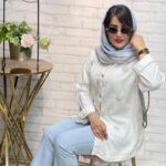 شومیز جین سنگدوزی  ترگل (110)