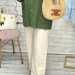 شلوار نیم‌بگ لنین کمرکش توسکا(120)