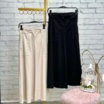 دامن مشکی کتان نخ (164)