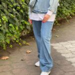 شلوار بگ جین کمرکش (192)