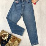 شلوار مام‌فیت کمرکش (219)