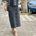 دامن جین ذغالی (264)