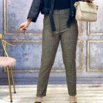 شلوار گاباردین طرحدار(343)