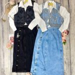 دامن جین بیتا سه رنگ (342)