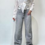 شلوار بگ طوسی (383)