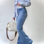 شلوار بوت‌کات ریشدار (381)