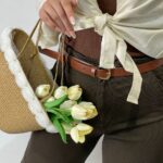 شلوار کبریتی کمربنددار(461)