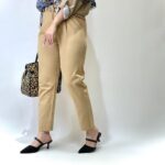 شلوار مام‌فیت کتان دورنگ (470)