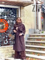 بارانی کتان آستردار لنا(492)