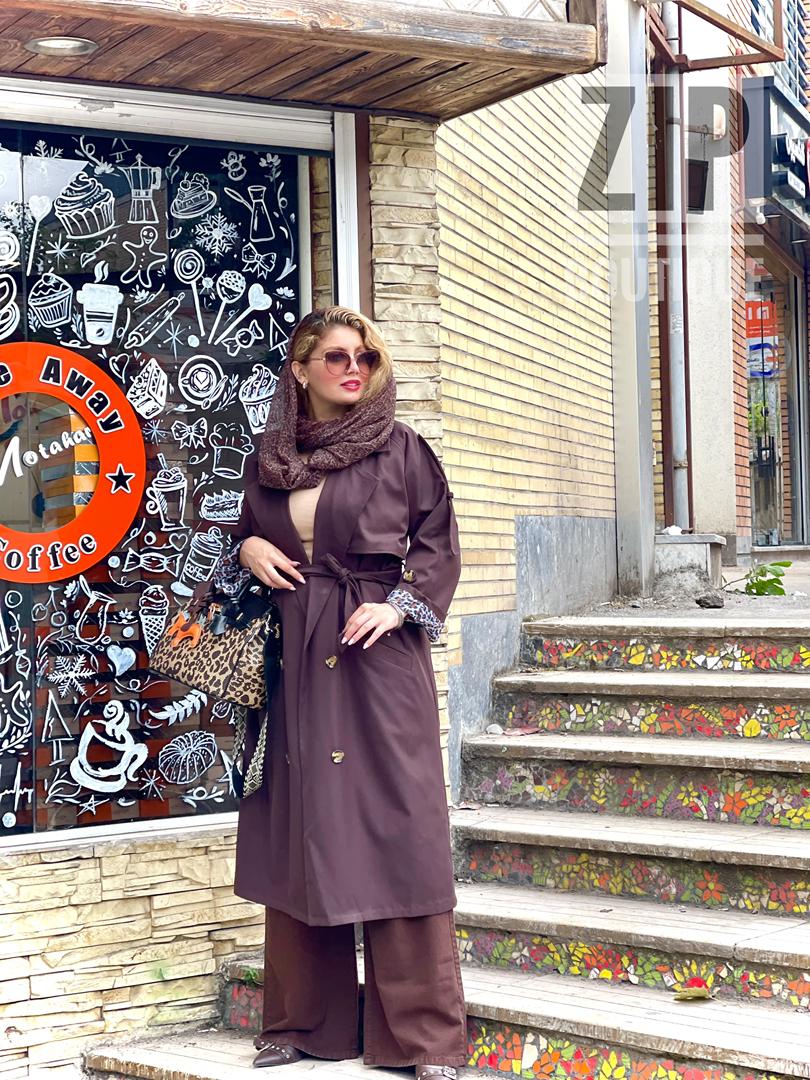 بارانی کتان آستردار لنا(492)