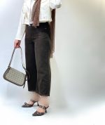 شلوار واید قهوهای سوخته(524) - Image 4
