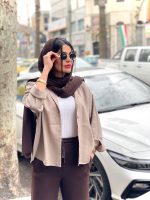 شومیز سیلک رنگی آسمان (601) - Image 23