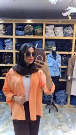 شومیز سیلک رنگی آسمان (601) - Image 17