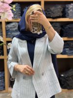 کت لنین راه‌راه نیلا (617) - Image 2