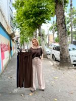 شلوار کرپ بگ ریزشی درسه‌رنگ (631) - Image 6