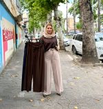 شلوار کرپ بگ ریزشی درسه‌رنگ (631) - Image 5