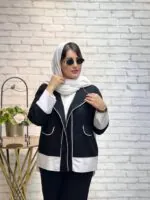 کت شلوار وشومیز سه تیکه دلنازمغزی دوزی (۱۰۰) - Image 9