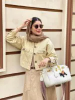 کت کراپ گلدوزی صنوبر(228) - Image 4