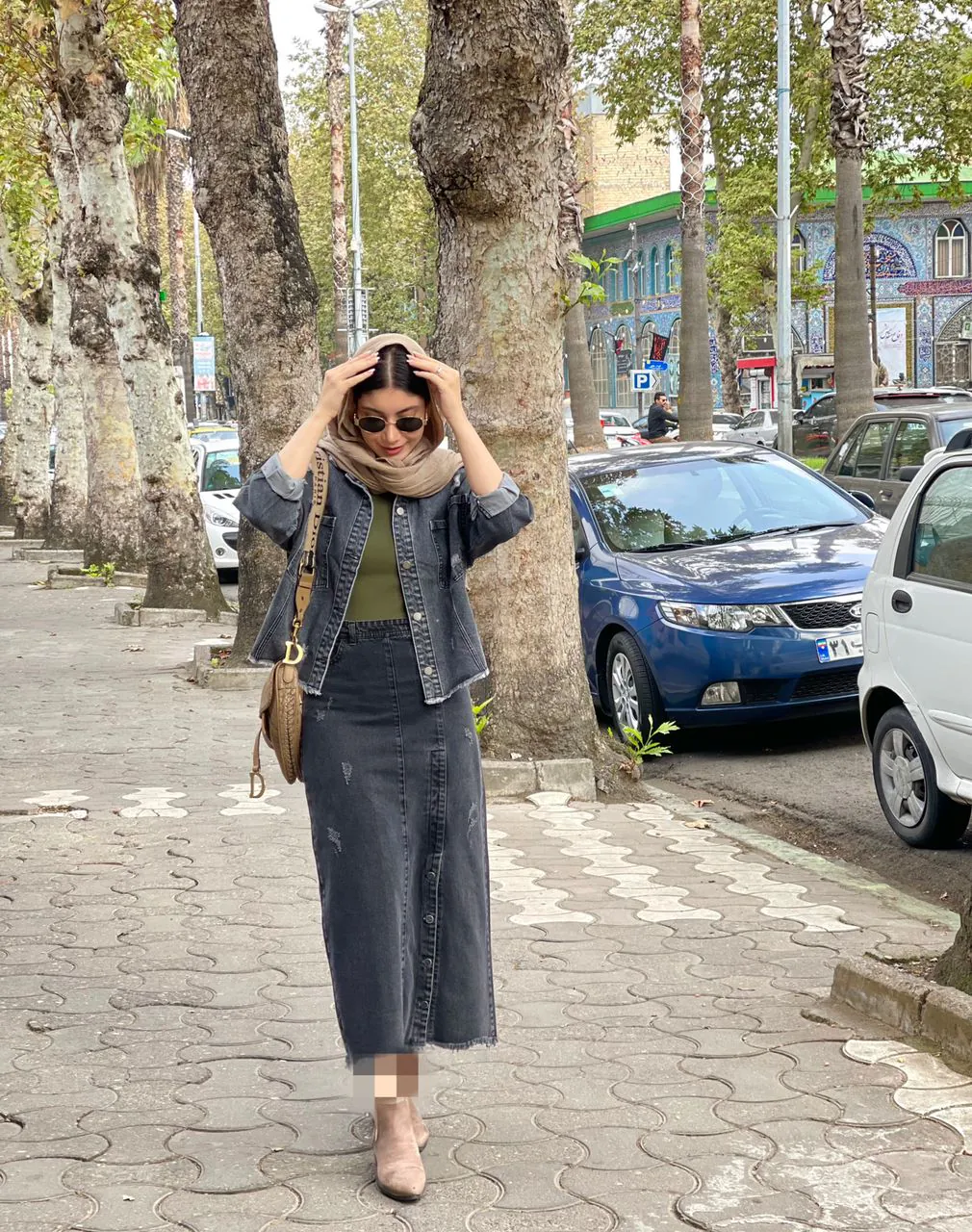 دامن جین ذغالی (264) - Image 5