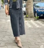 دامن جین ذغالی (264)