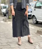 دامن جین ذغالی (264) - Image 3