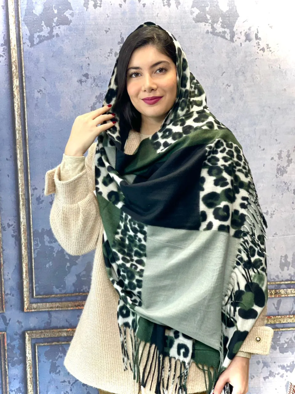 شال موهر پلنگی(296) - Image 6