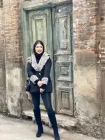پالتو یقهوآستین پلنگی رویال (280) - Image 6