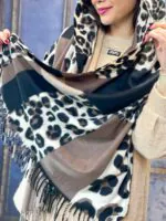 شال موهر پلنگی(296) - Image 5