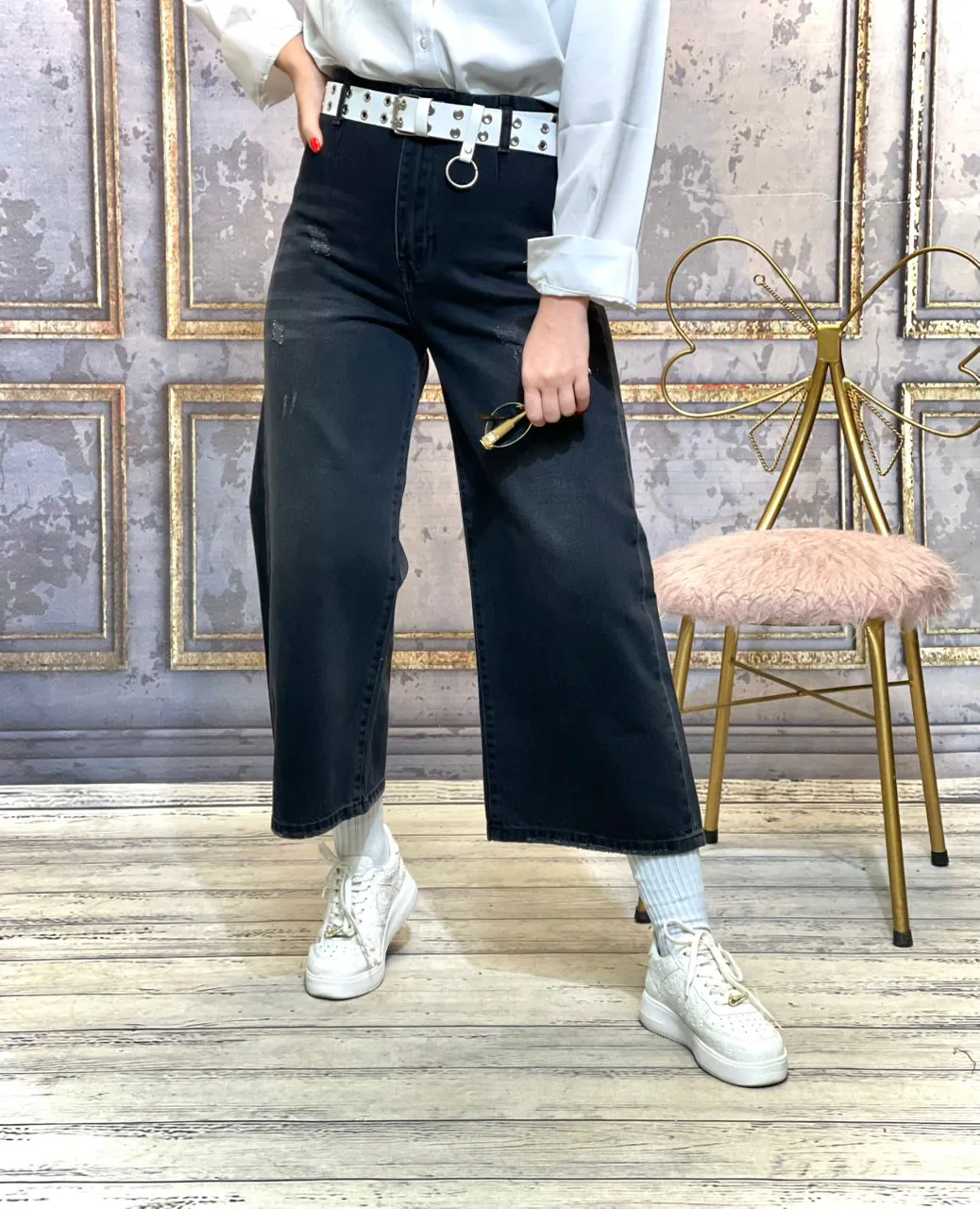 واید لگ مشکی ذغالی (323)