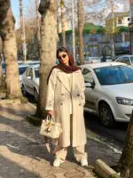 پالتو بلند کرم نیتا (330) - Image 8