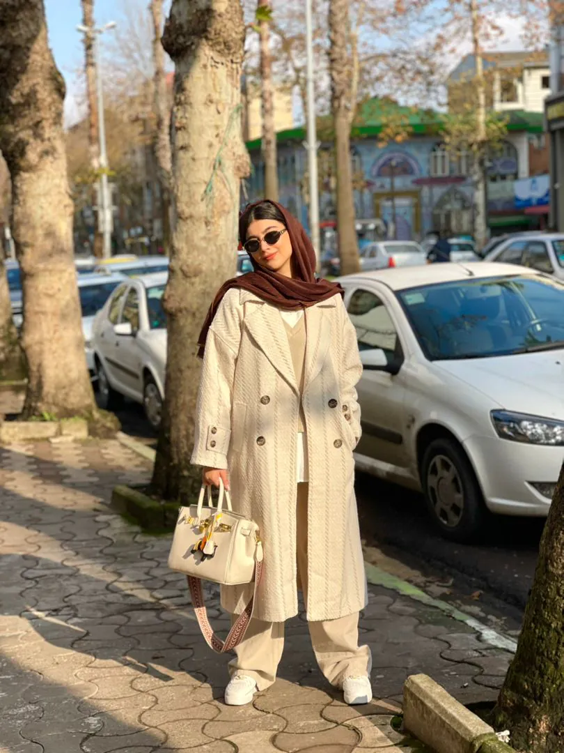 پالتو بلند کرم نیتا (330) - Image 8