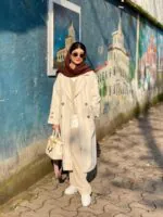 پالتو بلند کرم نیتا (330) - Image 5