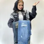 شلوار نیمبگ دورنگ (395)