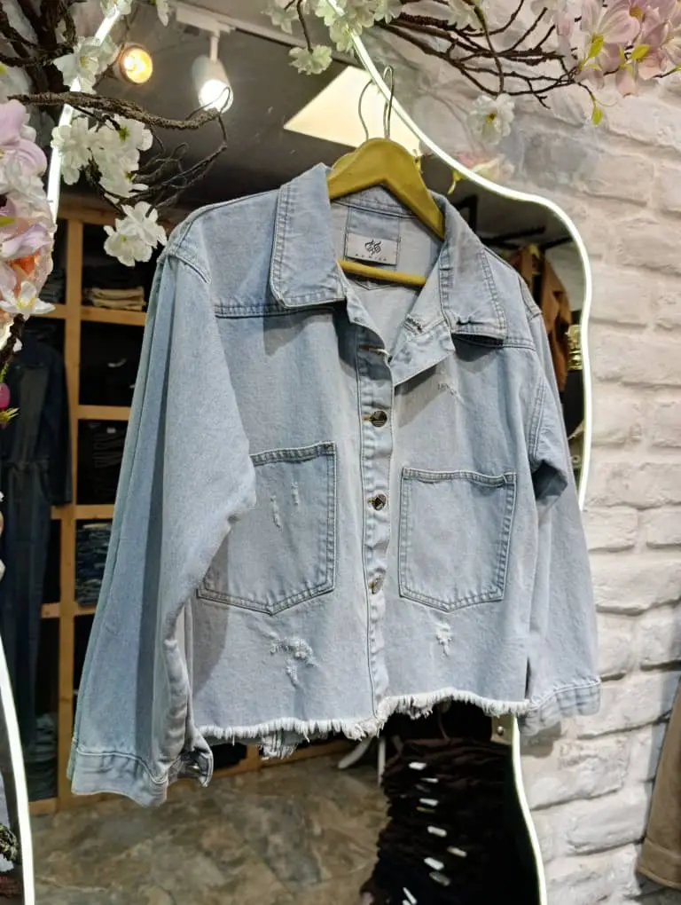 کت کراپ جین ریشدار (497) - Image 5