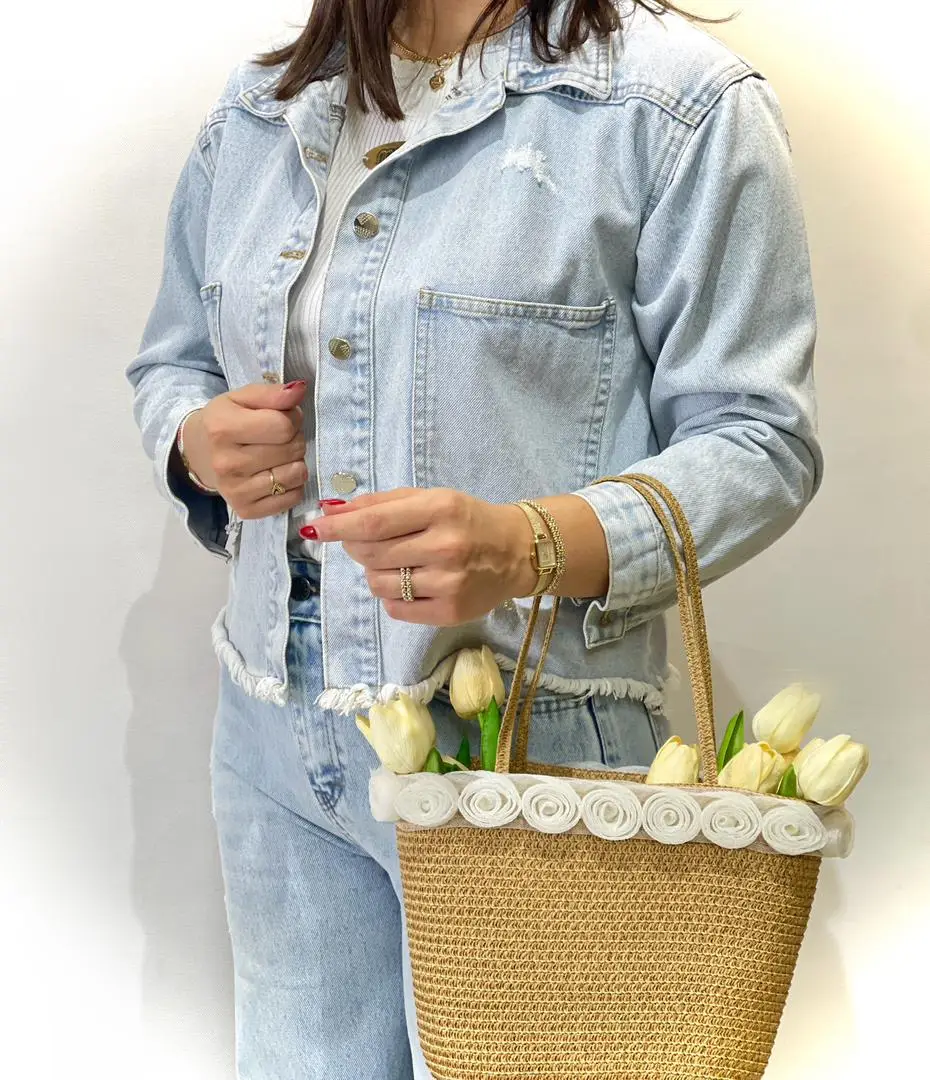 کت کراپ جین ریشدار (497) - Image 7