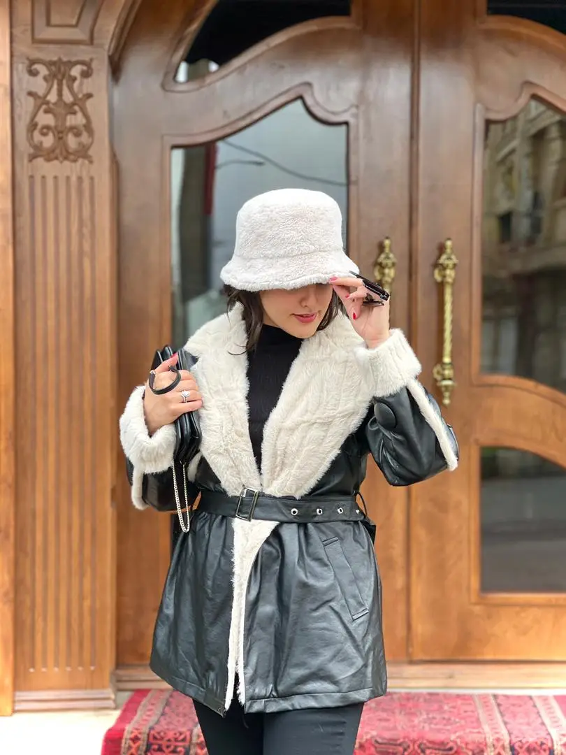 پالتو چرم شایلی (555) - Image 6