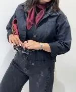 کت کراپ ذغالی ترنج(559) - Image 2