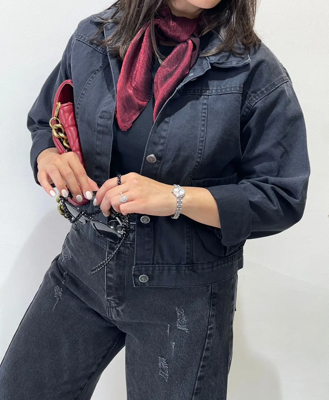 کت کراپ ذغالی ترنج(559) - Image 2