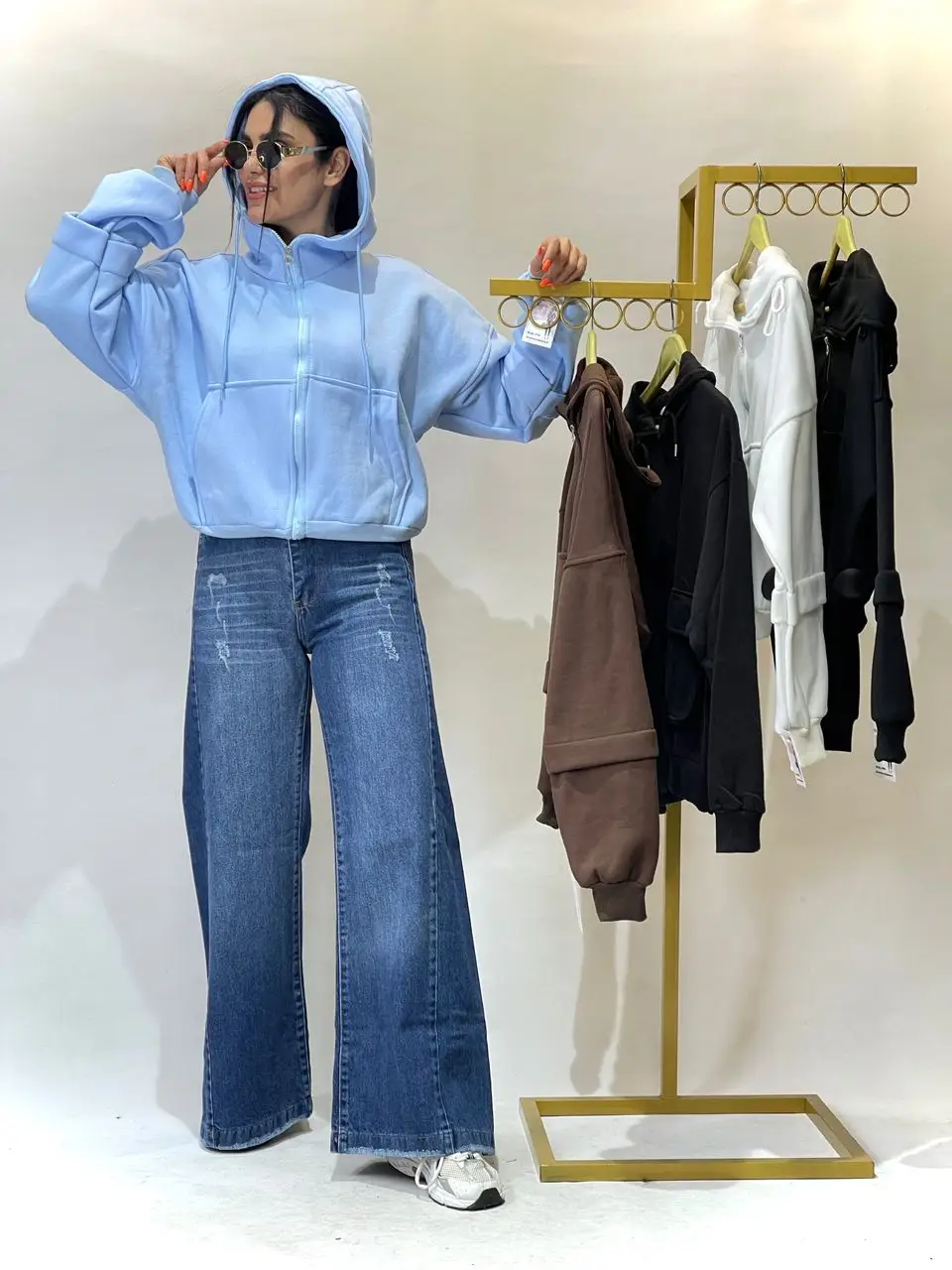 سویشرت داخل کرکدار  کلاهدار‌(569) - Image 10