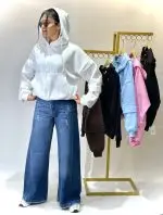 سویشرت داخل کرکدار  کلاهدار‌(569) - Image 9