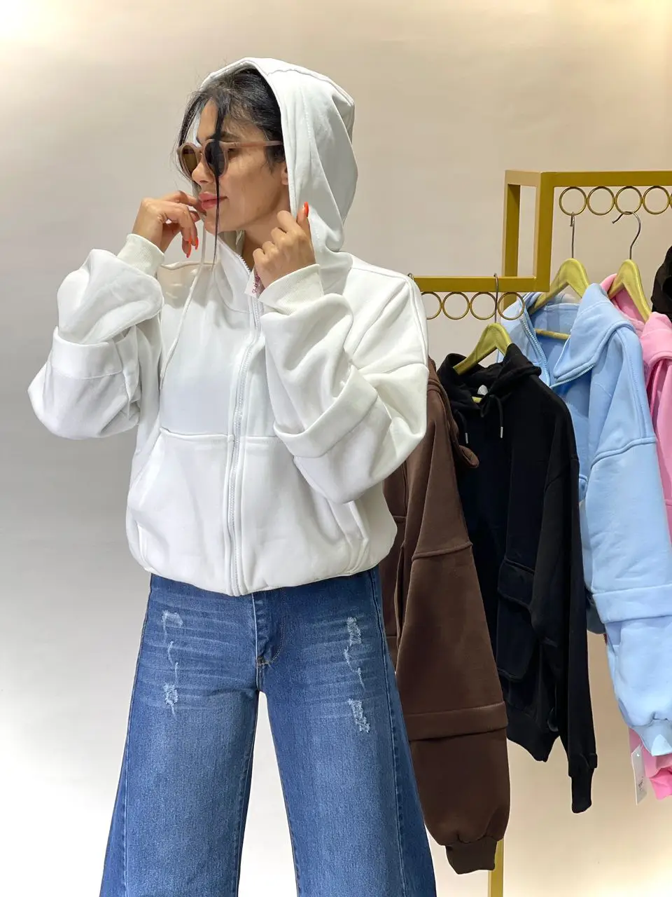 سویشرت داخل کرکدار  کلاهدار‌(569) - Image 6