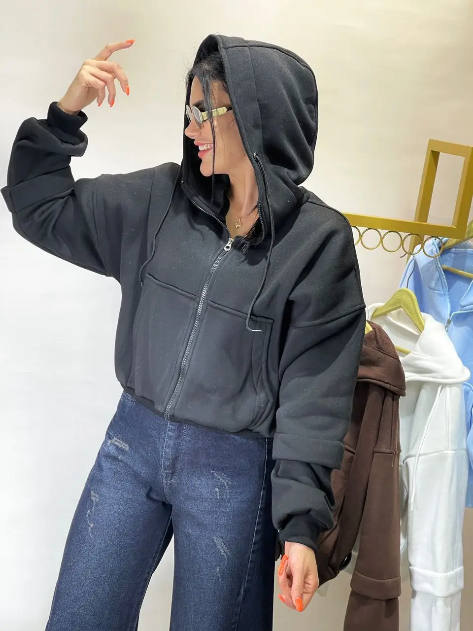 سویشرت داخل کرکدار  کلاهدار‌(569) - Image 2