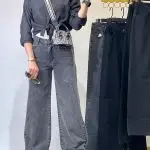 نیمبگ مشکی دودی ذغالی (574)