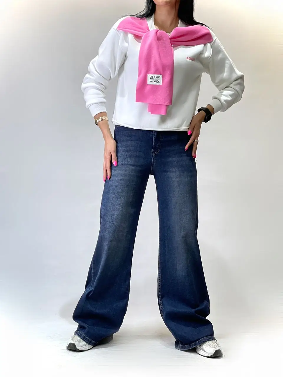 شلوار جین نیمبگ دورنگ(578) - Image 11