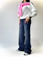 شلوار جین نیمبگ دورنگ(578) - Image 9