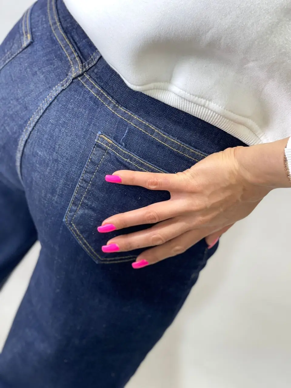 شلوار جین نیمبگ دورنگ(578) - Image 3