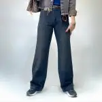 شلوار نیمبگ سرمه‌ای سیر (593)