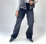 شلوار جین نیمبگ ذغالی (595) - Image 5