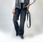 شلوار جین نیمبگ ذغالی (595) - Image 3