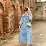 مانتو جین درسه رنگ (596)